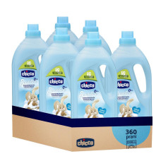 6x CHICCO Aviváž koncentrovaná Baby Sensitive Sladký pudr 1,5 l (60 praní)