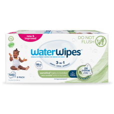 9X WATERWIPES Ubrousky vlhčené Baby&Toddler 3in1 60 ks (540 ks)