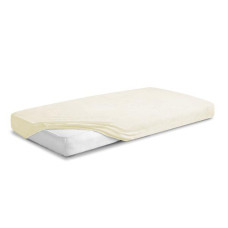BABYMATEX Prostěradlo napínací froté Premium 70x140cm ecru