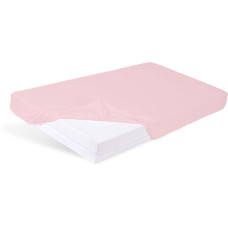 BABYMATEX Prostěradlo nepromokavé napínací Bamboo 60x120cm růžové