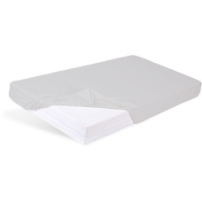 BABYMATEX Prostěradlo nepromokavé napínací Bamboo 60x120cm světle šedé