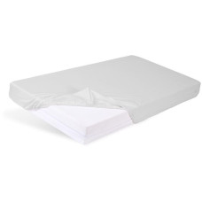 BABYMATEX Prostěradlo nepromokavé s gumičkou Bamboo světle šedé 60x120 cm
