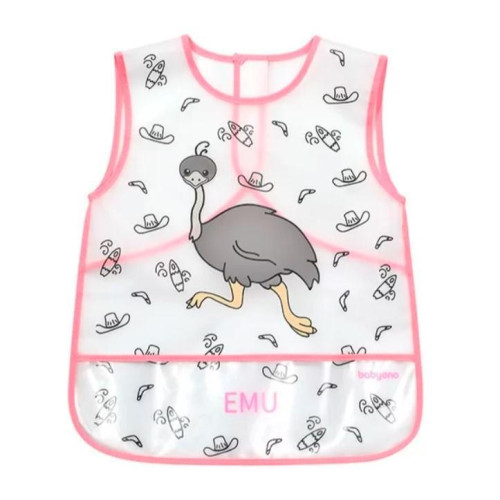 BABYONO Bryndák omyvatelný Emu 24m+, 33x40 cm BABYONO Bryndák omyvatelný Emu 24m+, 33x40 cm