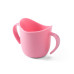 BABYONO Hrnek ergonomický s oušky 120 ml růžový 6m+
