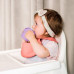 BABYONO Hrnek ergonomický s oušky 120 ml růžový 6m+