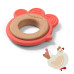BABYONO Kousátko dřevěno-silikonové Hen