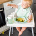 BABYONO Lžička silikonová s obalem zelená kočka 6m+