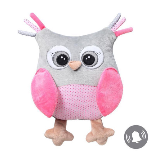 BABYONO Plyšová sova Sofia růžová BABYONO Plyšová sova Sofia růžová