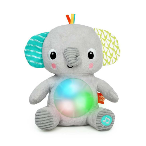 BRIGHT STARTS Hračka plyšová hudební svítící Hug-a-bye Baby ™ sloník 0m + BRIGHT STARTS Hračka plyšová hudební svítící Hug-a-bye Baby ™ sloník 0m +