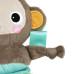BRIGHT STARTS Hračka s melodií na C kroužku Pull, Play & Boogie™ opice 0m+