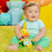 BRIGHT STARTS Hračka s melodií na C kroužku Pull, Play & Boogie™ žirafa 0m+