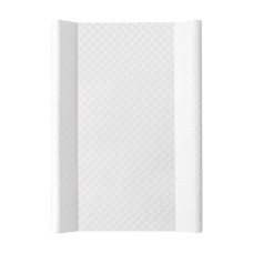 CEBA BABY Podložka přebalovací 2-hranná s pevnou deskou (50x70) Comfort Caro Bílá
