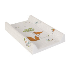 CEBA BABY Podložka přebalovací 2-hranná s pevnou deskou (50x80) Comfort Liška écru
