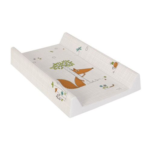 CEBA BABY Podložka přebalovací 2-hranná s pevnou deskou (50x80) Comfort Liška écru CEBA BABY Podložka přebalovací 2-hranná s pevnou deskou (50x80) Comfort Liška écru