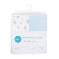 CEBA BABY Potah na přebalovací podložku 50x70-80 cm 2 ks Blue+Blue Stars