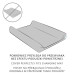 CEBA Potah na přebalovací podložku 50x70-80 cm 2 ks Light Grey Melange+White
