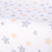 CEBA Potah na přebalovací podložku 50x70-80 cm 2 ks Light Grey+Yellow Stars