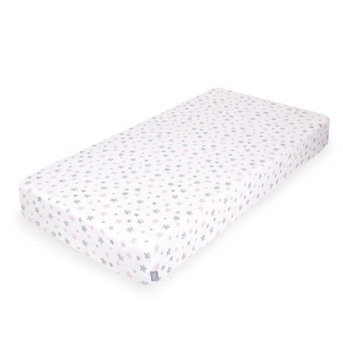 CEBA BABY Prostěradlo Žerzej napínací s gumou 120 x 60 Pink Stars CEBA BABY Prostěradlo Žerzej napínací s gumou 120 x 60 Pink Stars