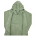EKO Pončo bavlněné s kapucí a oušky Olive green 75x120 cm