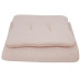 EKO Sada do postýlky 2dílná mušelínová Powder pink 30x40 cm, 75x100 cm