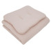 EKO Sada do postýlky 2dílná mušelínová Powder pink 30x40 cm, 75x100 cm