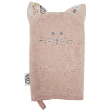 EKO Žínka bavlněná s oušky Cat Rose pink 20x15 cm