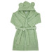 EKO Župan bavlněný s kapucí a oušky Olive green vel. L 92-98 EKO Župan bavlněný s kapucí a oušky Olive green vel. L 92-98
