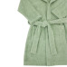 EKO Župan bavlněný s kapucí a oušky Olive green vel. L 92-98 EKO Župan bavlněný s kapucí a oušky Olive green vel. L 92-98