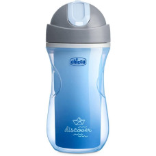 CHICCO Hrneček Sport termo s brčkem 266 ml modrý 14m+