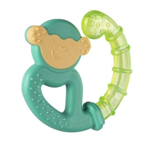 CHICCO Kousátko chladící Fresh Opička tyrkysová 4m+ CHICCO Kousátko chladící Fresh Opička tyrkysová 4m+