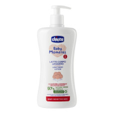 CHICCO Tělové mléko s dávkovačem Baby Moments Sensitive 500 ml, 0m+