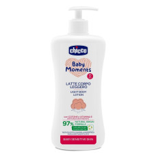 CHICCO Tělové mléko s dávkovačem Baby Moments Sensitive 500 ml, 0m+