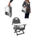 CHICCO Jídelní židlička na židli přenosná Pocket - Dark Grey