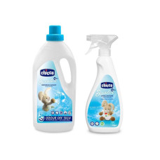 CHICCO Prací gel Baby Sensitive 1,5 l + Odstraňovač skvrn Sensitive 500 ml
