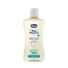 CHICCO Sprchový gel 2v1 na vlasy a tělo, Baby Moments 200 ml, 0m+