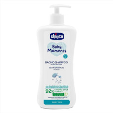 CHICCO Sprchový gel 2v1 na vlasy a tělo s dávkovačem, Baby Moments 750 ml, 0m+