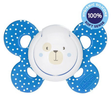 CHICCO Dudlík Physio Comfort silikonový 6-16m chlapec - méďa 1 ks