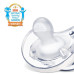 CHICCO Dudlík Physio Soft celosilikonový 6-16m chlapec 2 ks