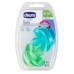 CHICCO Dudlík Physio Soft celosilikonový 6-16m chlapec 2 ks