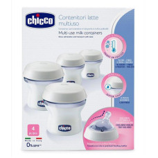 CHICCO VIA zásobníky na mateřské mléko Natural Feeling, 4ks
