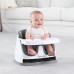 INGENUITY Jídelní židlička na židli 2v1 Baby Base Slate 6m+ do 22 kg