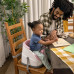 INGENUITY Jídelní židlička na židli 2v1 Baby Base™ Peony 6m+ do 15 kg