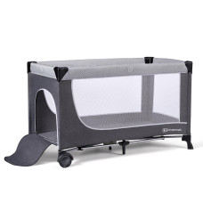 KINDERKRAFT SELECT Postýlka cestovní Leody Grey, Premium