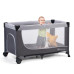 KINDERKRAFT SELECT Postýlka cestovní Leody Grey, Premium