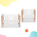 KINDERKRAFT SELECT Postýlka dřevěná Koya s funkcí ohrádky včetně matrací White, Premium