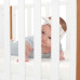 KINDERKRAFT SELECT Postýlka dřevěná Koya s funkcí ohrádky včetně matrací White, Premium