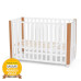 KINDERKRAFT SELECT Postýlka dřevěná Koya s funkcí ohrádky včetně matrací White, Premium