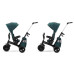 KINDERKRAFT SELECT Tříkolka Easytwist Midnight Green, Premium
