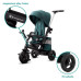 KINDERKRAFT SELECT Tříkolka Easytwist Midnight Green, Premium