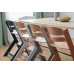 KINDERKRAFT Židlička jídelní Enock s polstrováním Grey wooden, Premium
